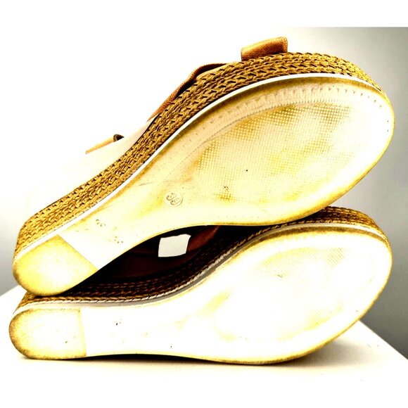 Mariella Womens Shoes Leather Platform Wedge Sandals Strappy Brown Size 8/39 - Picture 8 of 11